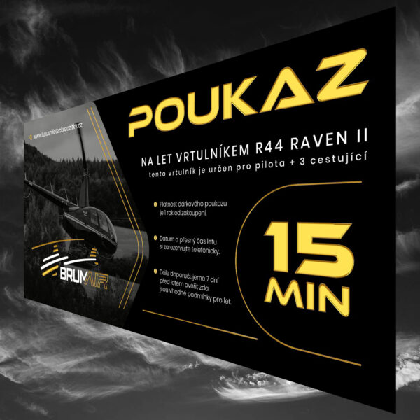 Dárkový voucher na vyhlídkový let 15 min