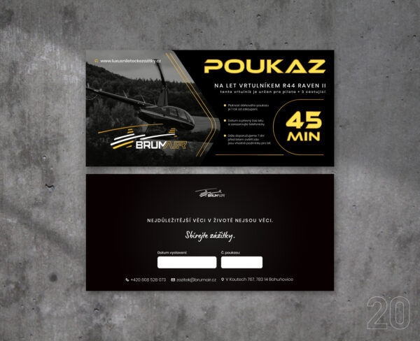 Dárkový voucher na vyhlídkový let 45 min - Image 3